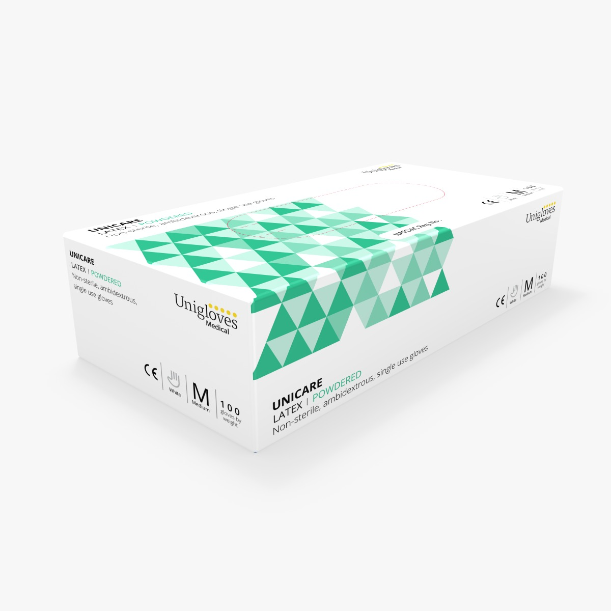 Unicare Latex Powdered Gloves